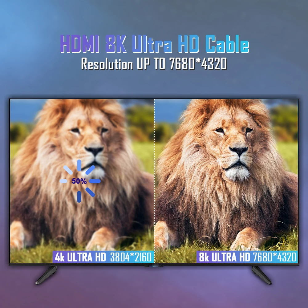 8K HDMI-совместимый кабель 4K @ 120 Гц 60 HDMI 2 1 48 Гбит/с адаптер для RTX 3080 eARC HDR видеокабель