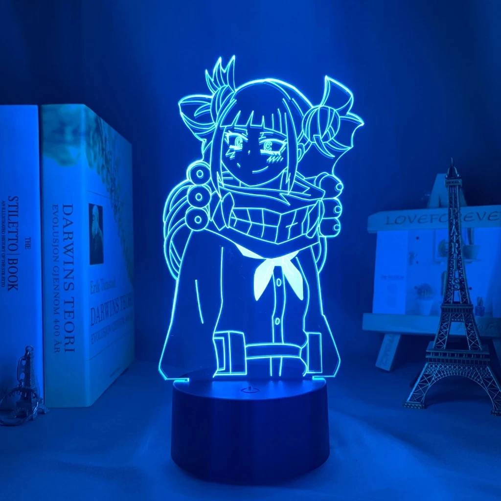 

My Hero Academia Himiko Toga Led Night Light for Bedroom Decor Gift Nightlight Anime 3d Lamp Himiko Toga My Hero Academia