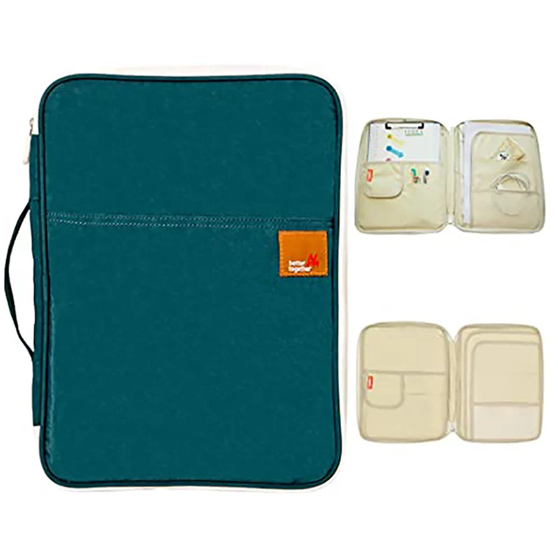 A4 Document Bags Portfolio Organizer Waterproof Business File Holder Travel Document Bags for Office Ipad Pen Notebooks
