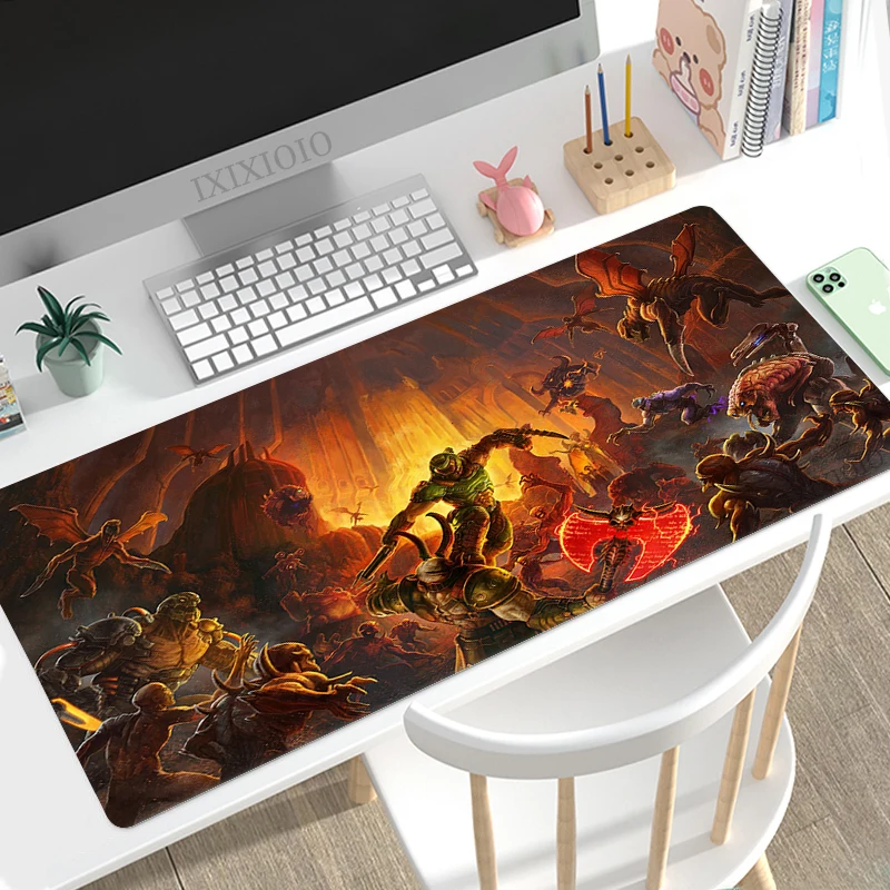 

Doom Mouse Pad Gaming XL Custom Home HD Large Mousepad XXL keyboard pad Carpet Non-Slip Soft Office PC Mice Pad Table Mat