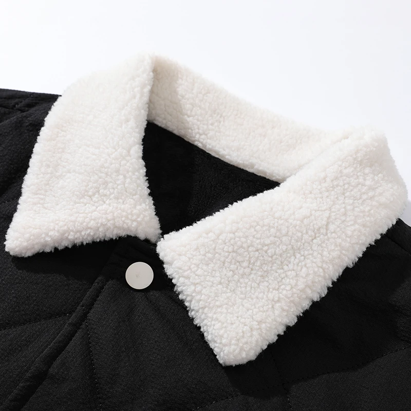 Men's Winter New Fleece Warm Thick Jackets Men Fashion Fur Collar Coat Men Oversized  8XL Outwear Military Casual Jacket Men