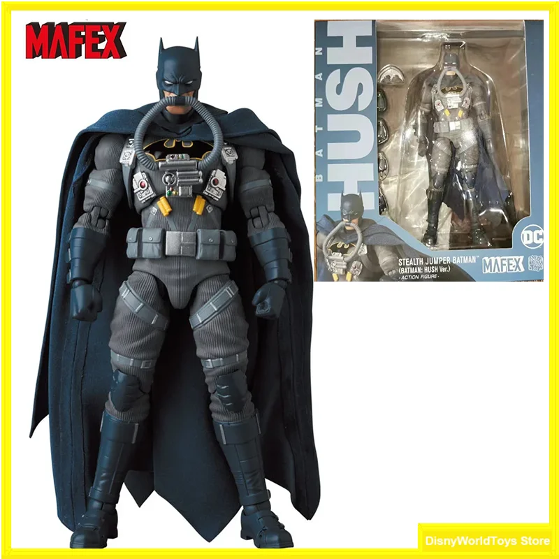 100% оригинал Mafex 166 MAFEX STEALTH JUMPER BATMAN HUSH Ver в наличии аниме фигурки модель игрушки