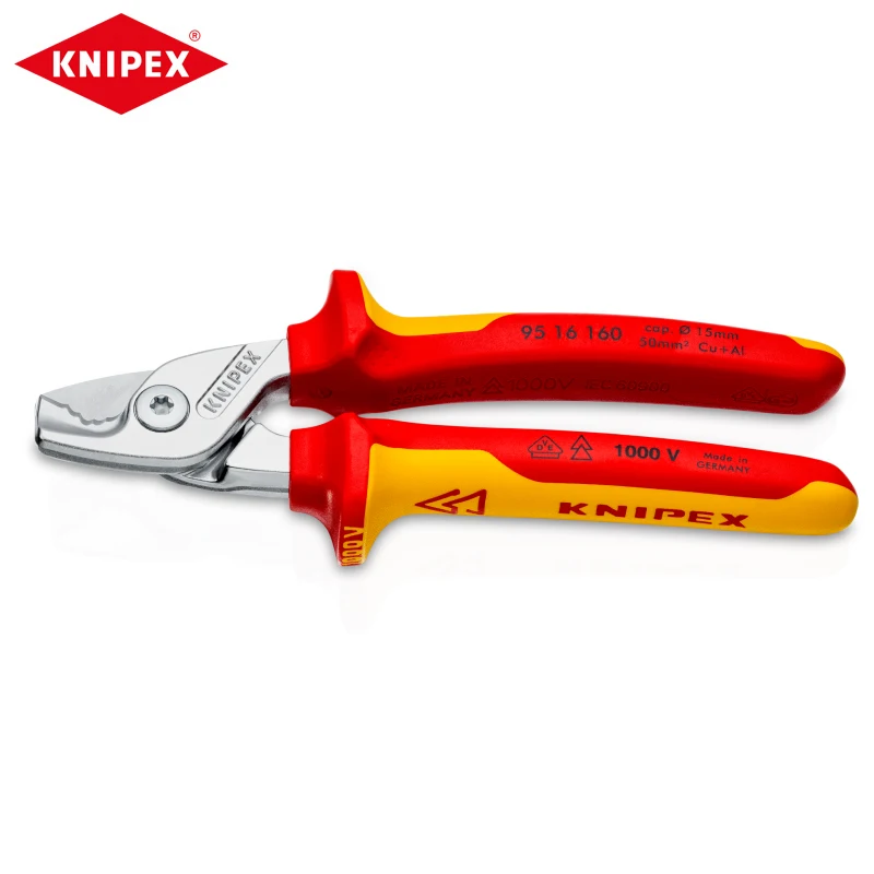 

KNIPEX 95 16 160 Плоскогубцы для резки кабелей