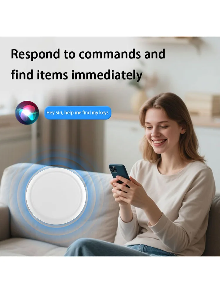 Фото Мини GPS-трекер Xiaomi, система Airtag, глобальный локатор для пожилых детей, анти-потерянный пояс для домашних животных, трекер, напоминание о выпадении для iPhone №5