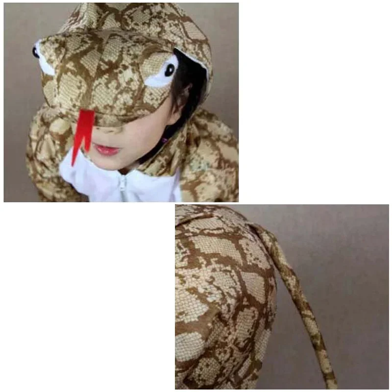 Камуфляжный костюм змеи-кобры Детский для косплея с животными комбинезон
