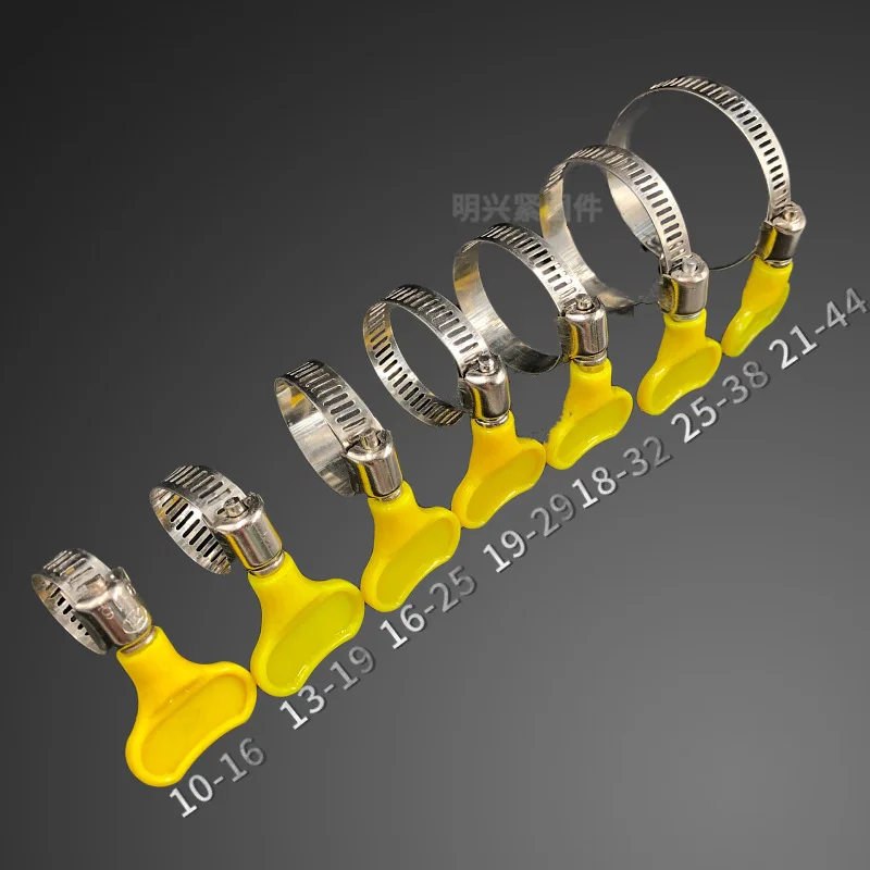 Зажим для шланга из нержавеющей стали 100 304 шт. обруч пластиковой трубки зажим