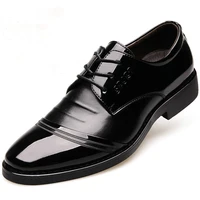 british fashion business mens leather brown shoes oxfords for men footwear flats pointed toe official dress shoes