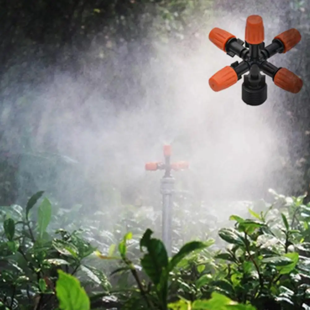 

10 Pcs Good Atomizing Nozzles 5 Head Sprinklers Heads Misting Spray Garden Irrigation Sprinklers Heads Irrigating