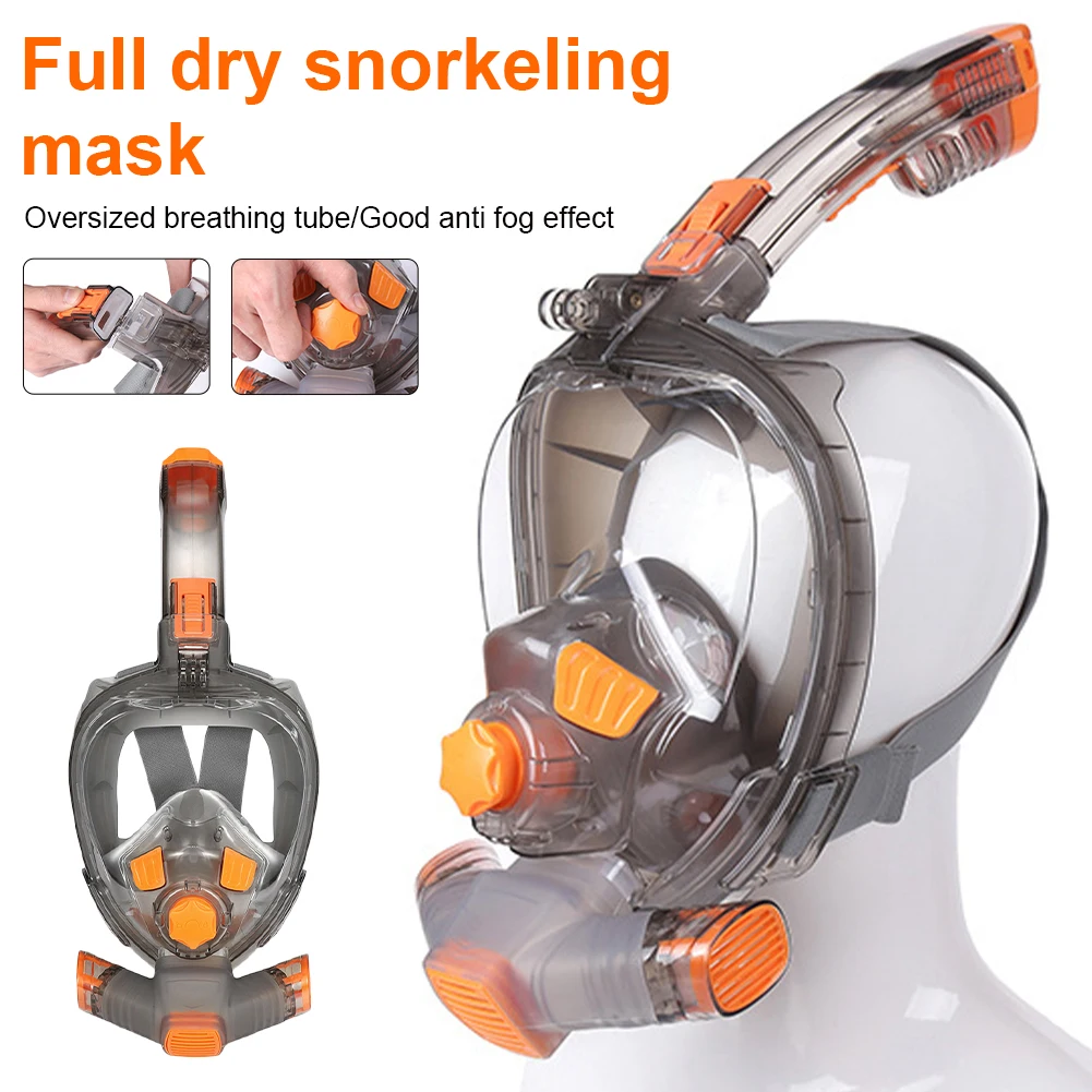 

Underwater Scuba Anti Fog Full Face Snorkeling Mask 180° Wide View Scuba Diving Swimming Snorkeling Mask Swimming Equipment