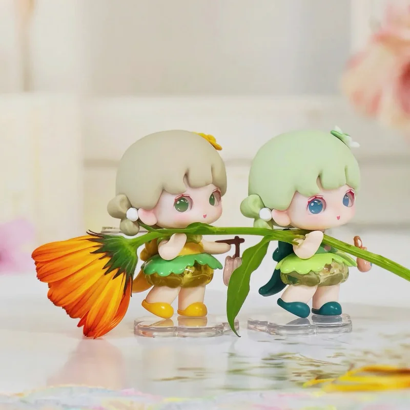 Фото Новые мини-фигурки Yooie Blind Box: серия «Четыре сезона», милые коллекционные трендовые настольные украшения, куклы-орнаменты, подарок для девочек №3