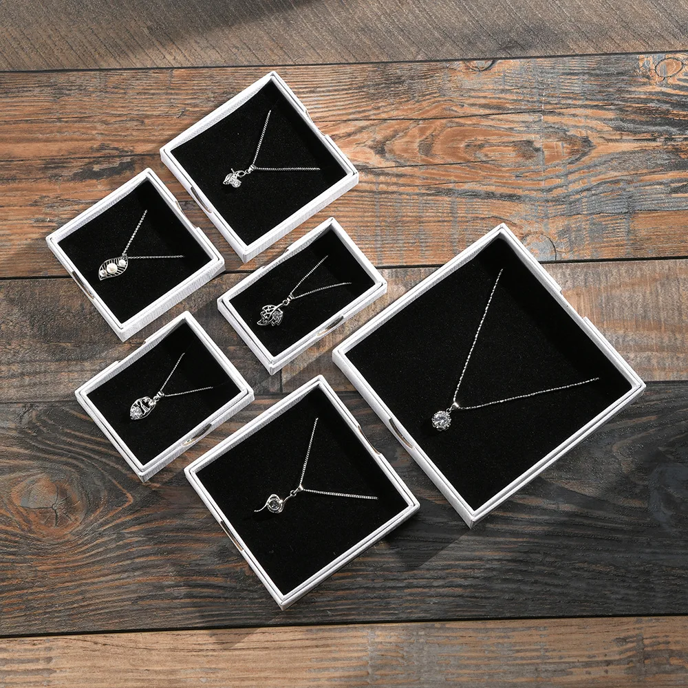 

Mini Thin White Paper Box for Jewelery for Small Gifts for Cards Insert for Envelope Packaging Storage for Necklaces Customized