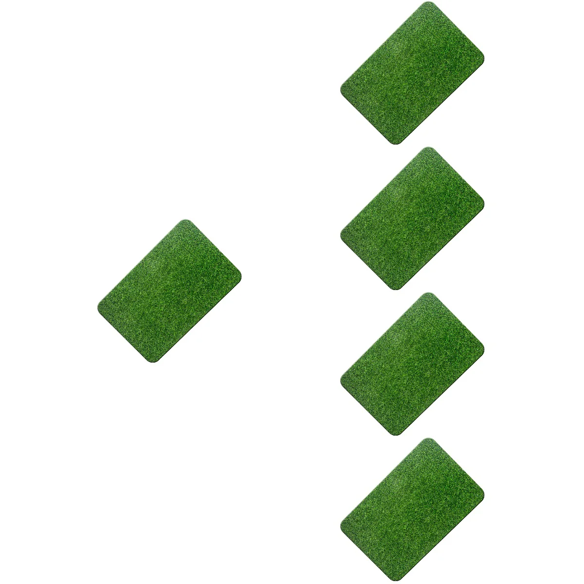 

5pcs Artificial Turf Door Mat Artificial Grasses Front Door Mat Artificial Turf Outdoor Floor Rug