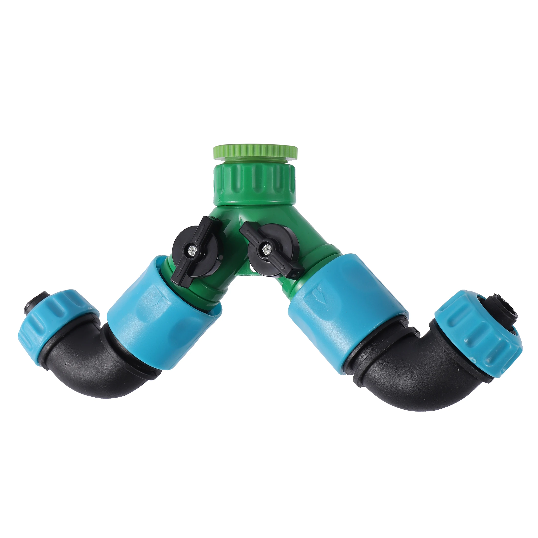 

2-Way Faucet Tap Y Splitter 1/2"3/4" Thread Convert 16mm Pipe Garden Irrigation Water Supply Distribution Quick Connection Valve