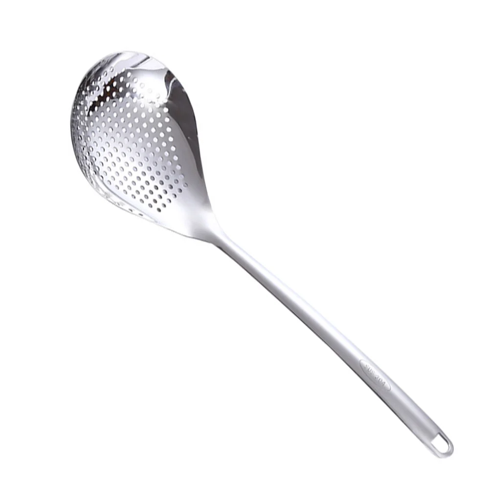 

Spoon Skimmer Strainer Ladle Kitchen Slotted Colander Cooking Draining Frying Mesh Scoop Serving Food Bowl Spider Strainers Soup