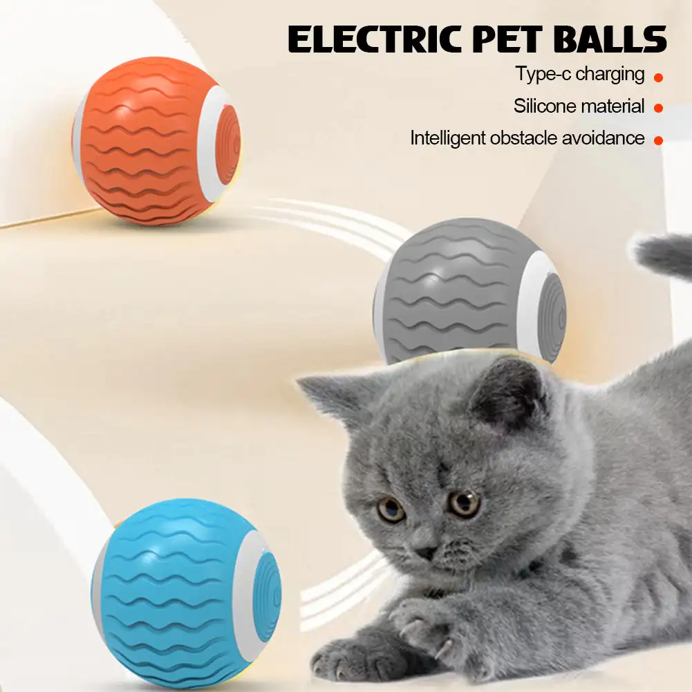 

Умные игрушки для кошек, автоматический вращающийся шар, фотоинтерактивный для кошек, тренировочные самодвижущиеся игрушки для котят, аксессуары для домашних животных