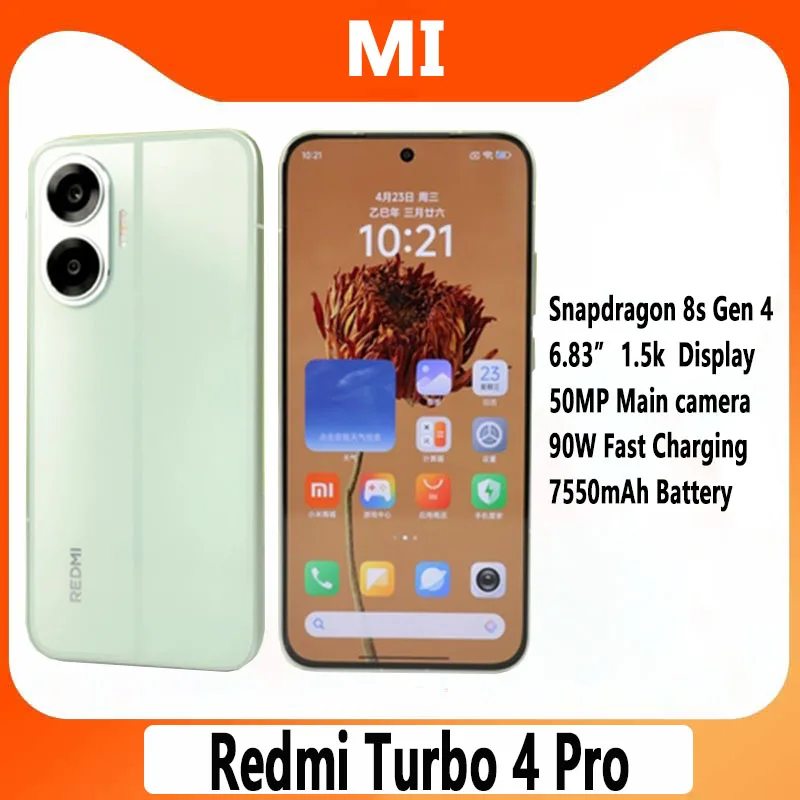 Смартфон Xiaomi Redmi Turbo 4 Pro, 12/256ГБ, 16/512ГБ | AliExpress