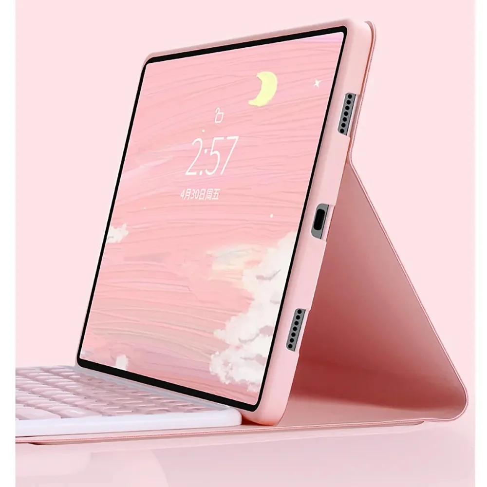 Чехол для Samsung Galaxy Tab S10+ 12.4 2024 S9 Plus FE A9 11 дюймов S8 S7 A8 10 5 A7 4 Bluetooth-клавиатура