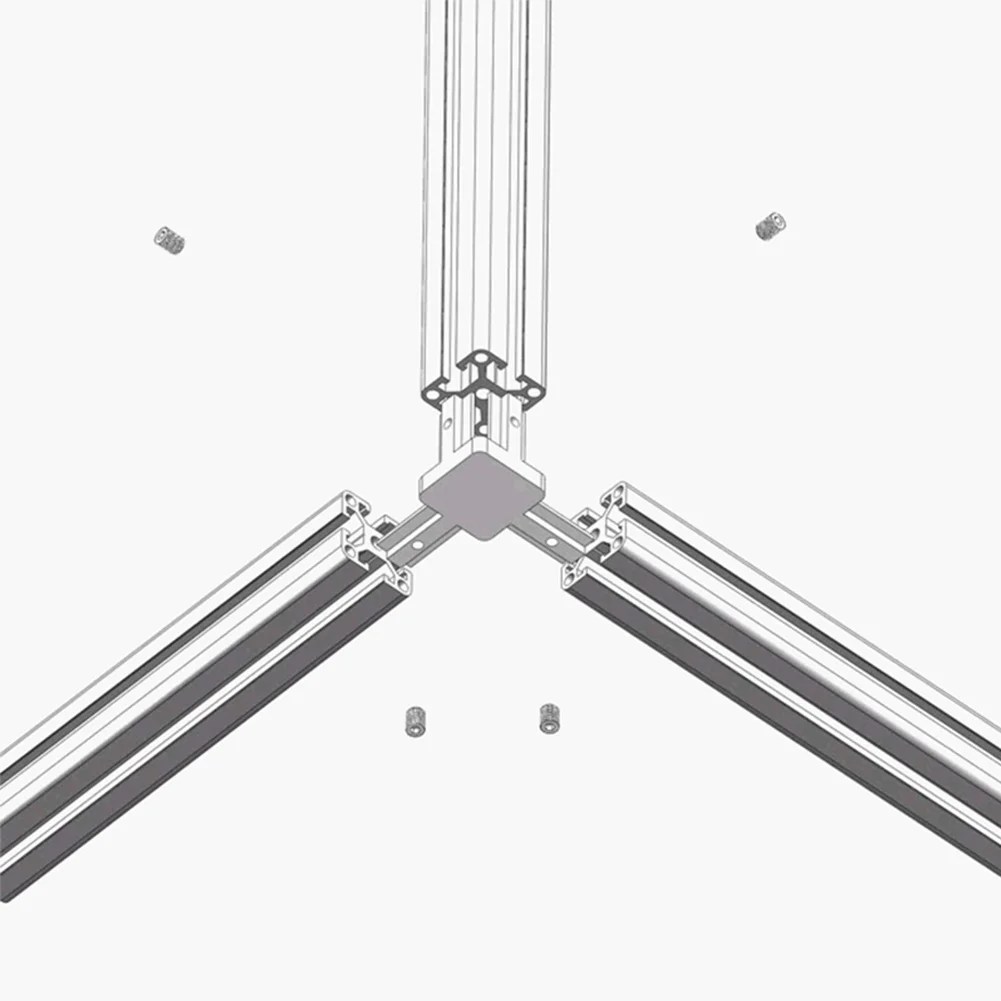 Надежный 3-ходовой угловой соединительный кронштейн для использования с 2020