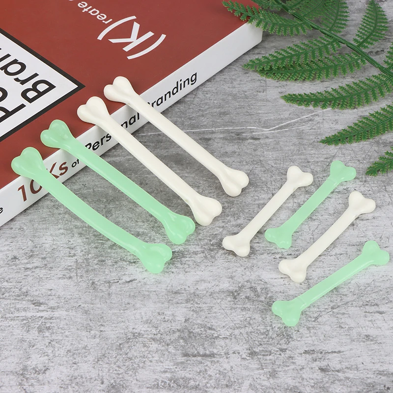 

10Pcs 7cm/9.6cm Plastic Scary Bone Halloween Prop Supplies Necklace Accessories Party Cosplay Decoration