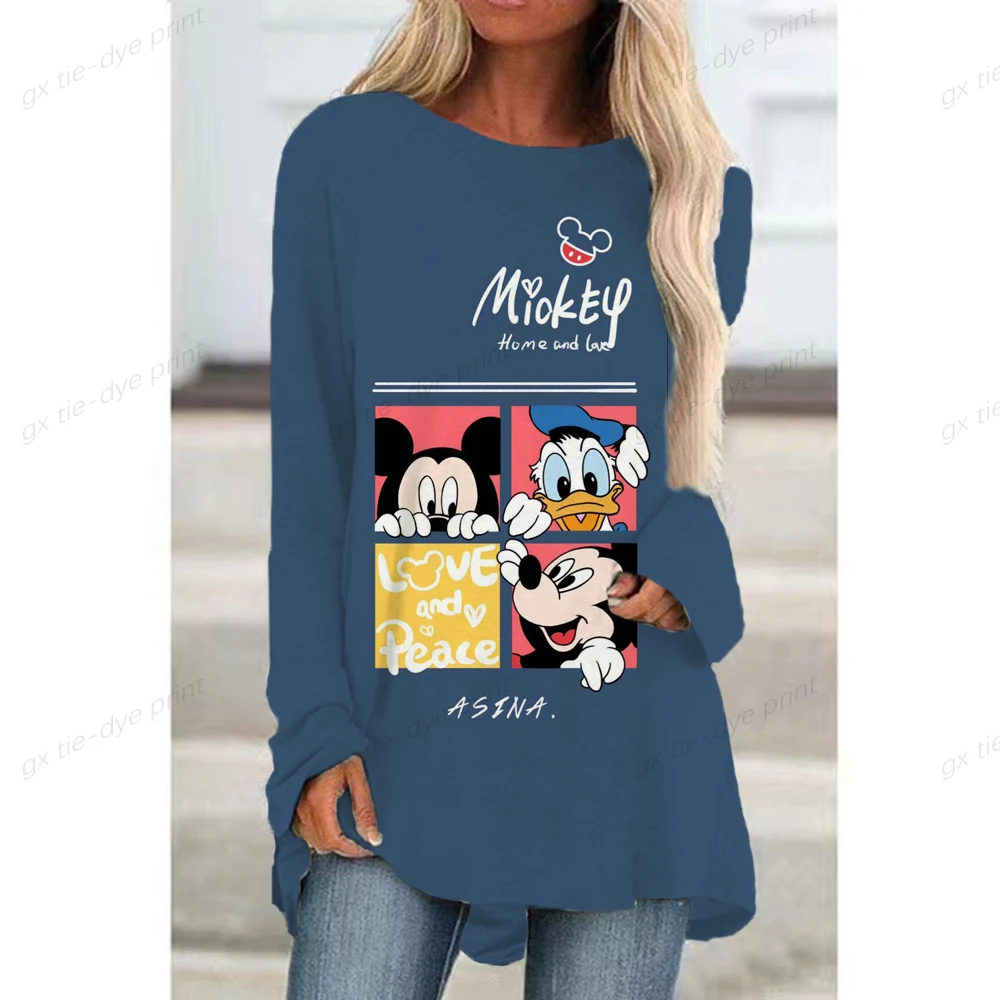 

Футболка женская демисезонная с длинным рукавом и круглым вырезом