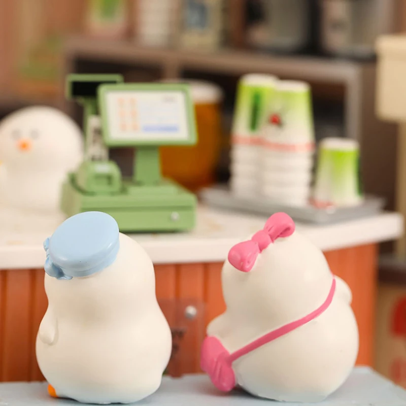 Милая мультяшная маленькая гусиная смола поделки микро ландшафтное украшение