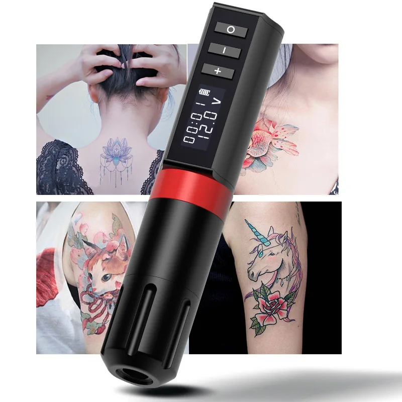 Wireless Tattoo Machine Pen Battery with Portable Power Pack  Digital LED Display For Body Art Beginner