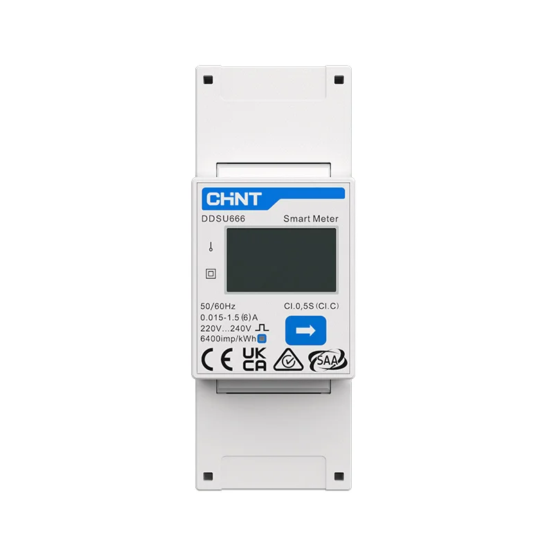 Бытовой электронный измеритель мощности на Din-рейку А/50 мА RS485 ModBus