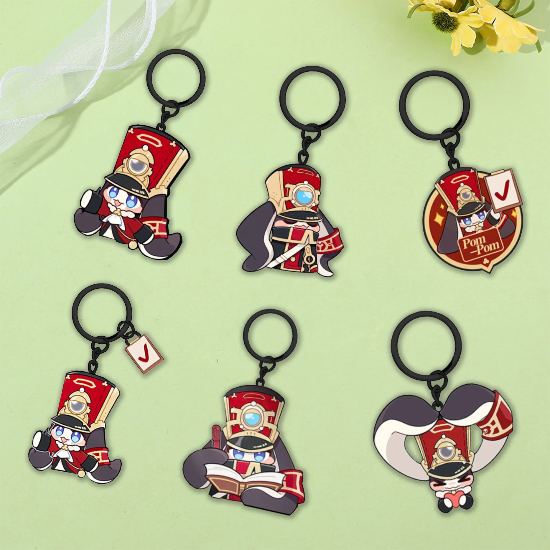 

New Game Keychain Honkai Star Rail Figure March 7th Pendant Car Key Ring Cosplay Bag Accessories Anime Jewelry Fans Gift