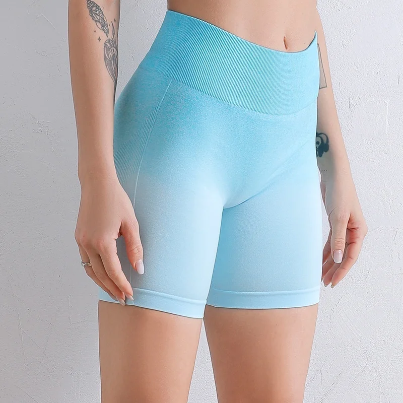 GymHUB Buttocks Yoga Sports Shorts Hip Lift Tight Seamless Fitness Ladies Pants