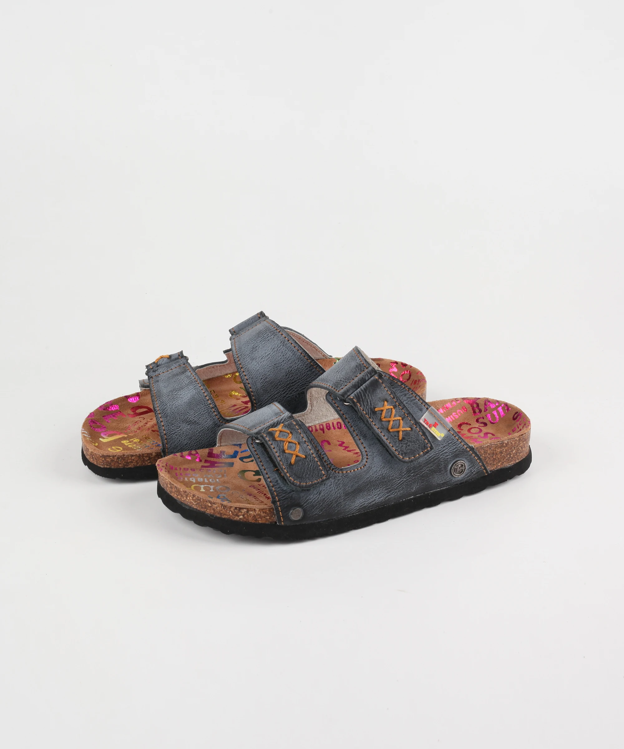 Летние повседневные шлепанцы сплошной цвет с двойным уплотнением для мужчин и