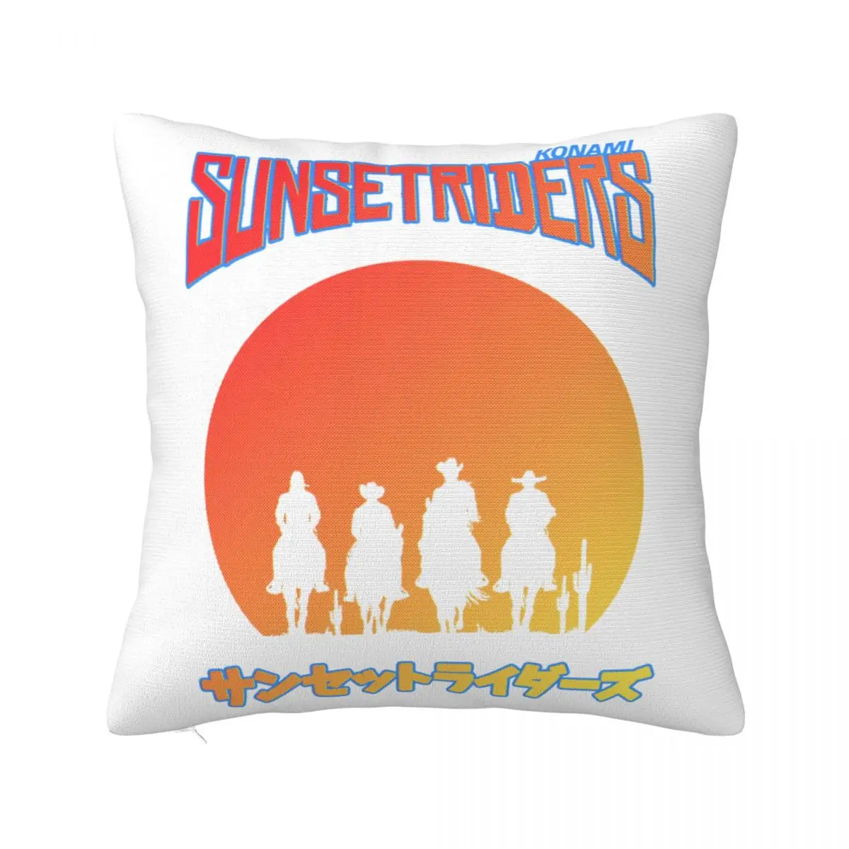 

Металлическая Сливочная Подушка Чехол Sunset Riders винтажная Женская дорожная Весенняя Обложка на молнии