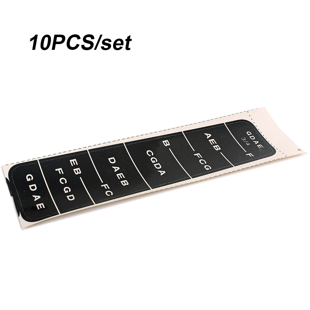 

Pack of 10 Violin Sticker Detachable Paper Fingerboard Stickers Musical Instrument Fretboard Decals Accessories Beginner