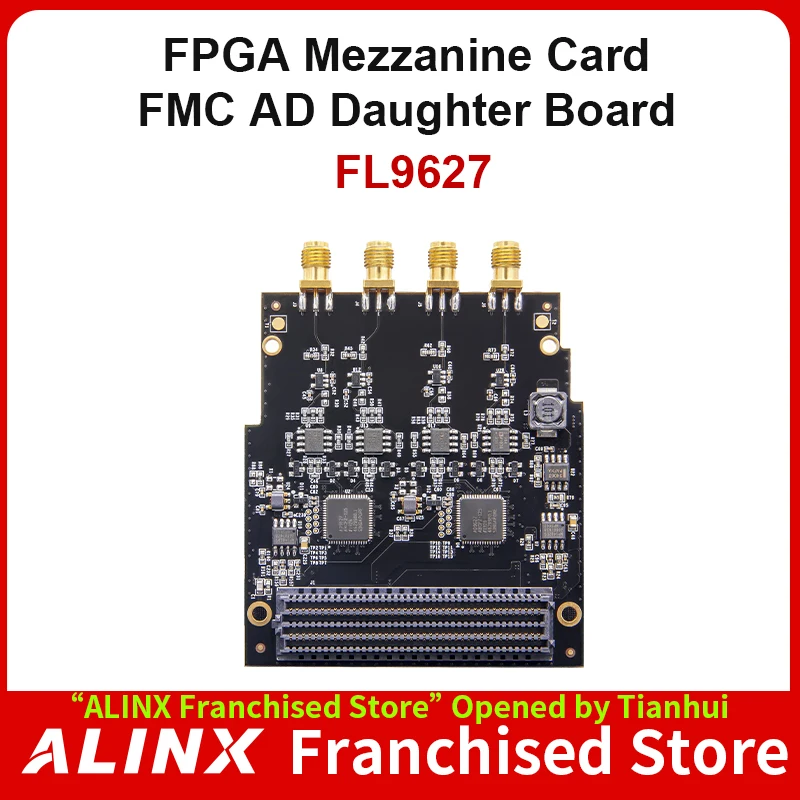 ALINX FL9627: FMC LPC to 12bit 4-Channel  125M LVDS AD Adapter Card  FMC Daughter Board for FPGA