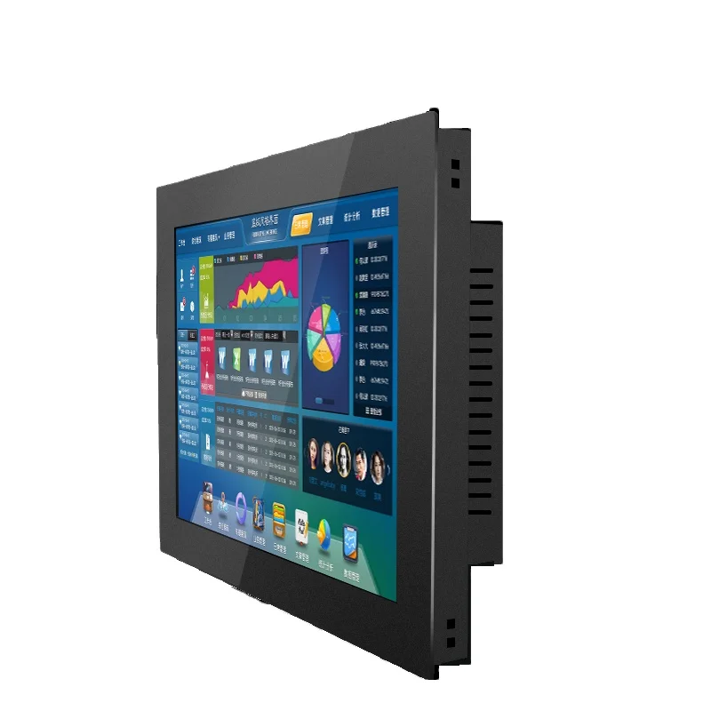 

1000 nit 12 inch Open Frame LCD Display Advertising 1080P Frameless Media Player Computer Touch Screen Monitors