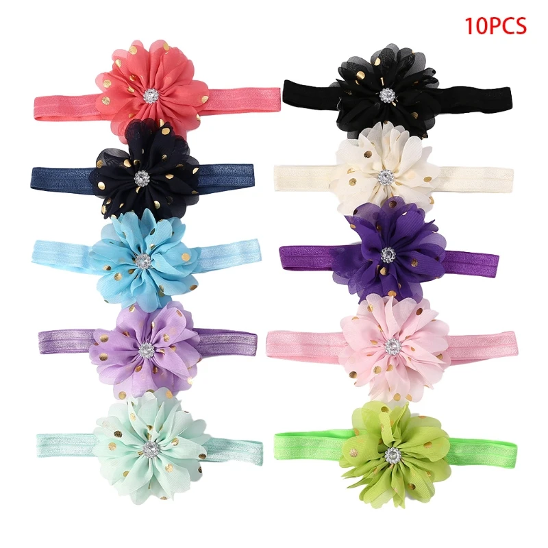 

10 Pcs Baby Hair Band Headband Flower Girl Props Kids Cute Headwear Accessories