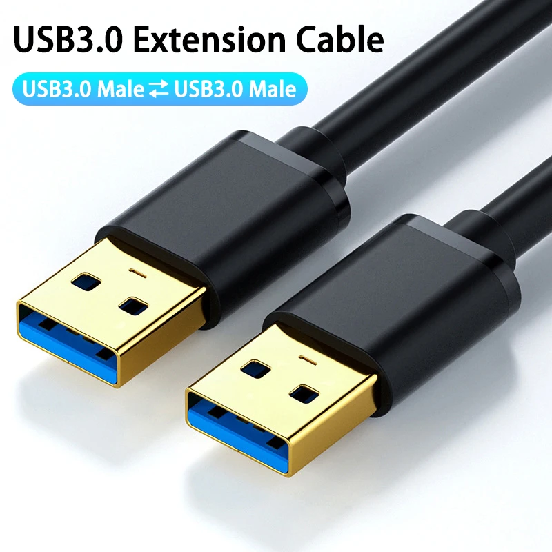 

USB3.0 to USB3.0 Extension Cable Type A Male to Male USB Extender for Radiator Hard Disk Webcom Camera USB Cable Extens