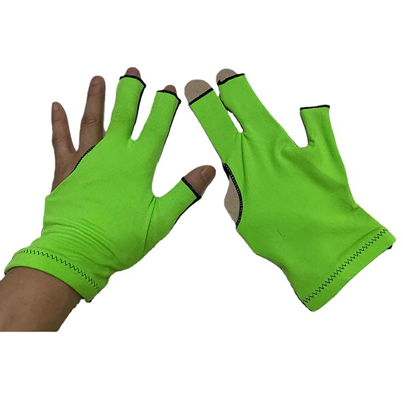 Перчатки для бильярда среднего размера с тремя пальцами