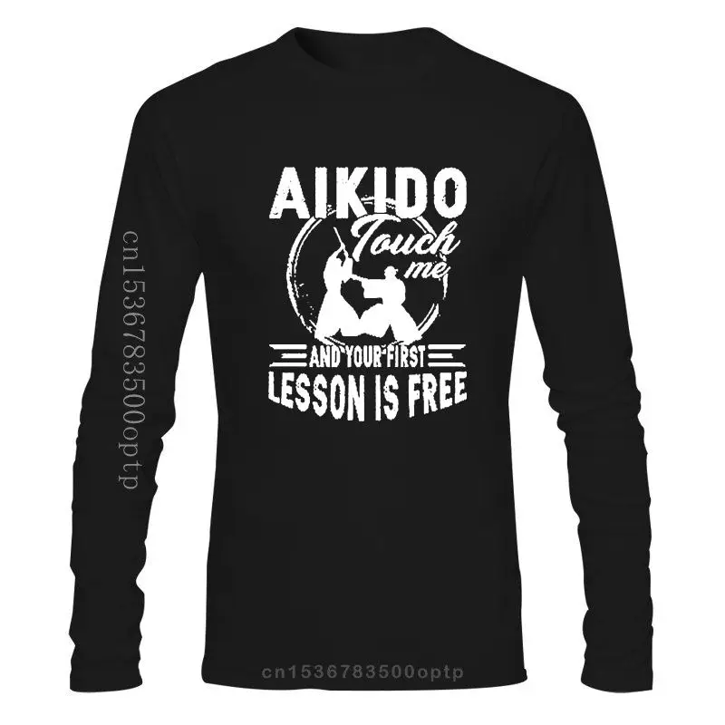 

Футболка Aikido мужская формальная, рубашка в стиле хип-хоп, классический подарок, 3xl, летняя