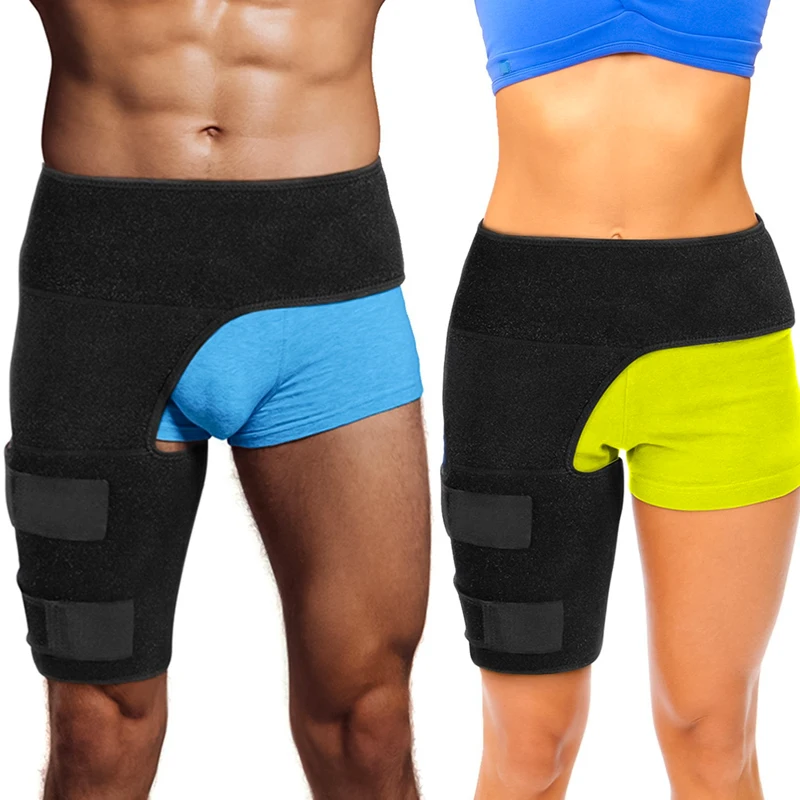 Hip Brace Thigh Compression Groin Support Belt for Pain Relief  Pulled Muscles Hip Strap Sciatica Brace Fits Both Leg