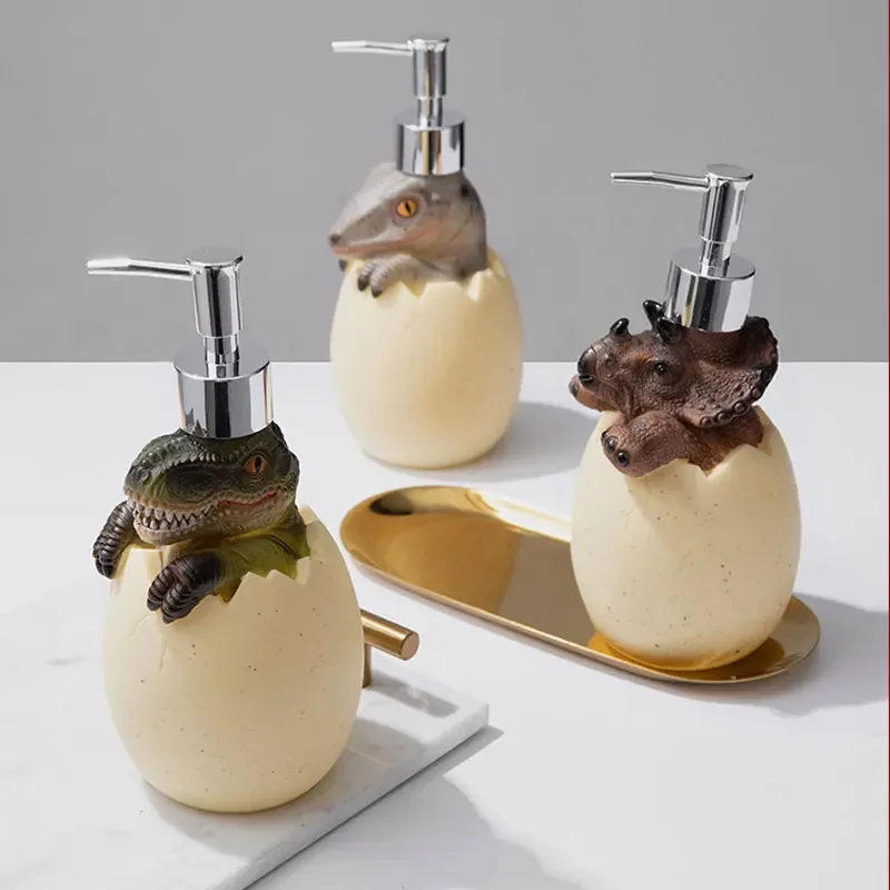 

Креативный дозатор жидкого мыла с милым динозавром из пенопласта, тип пресс, дезинфицирующее средство для рук, дезинфицирующее средство для ванной комнаты
