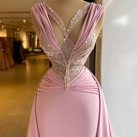 sexy lace sheer sequin pleated evening dress prom party dress custom