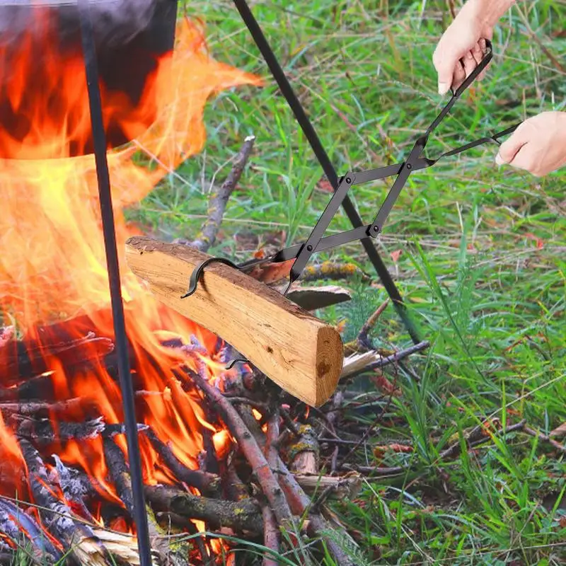 Щипцы для камина щипцы захвата бревен использования в помещении на открытом