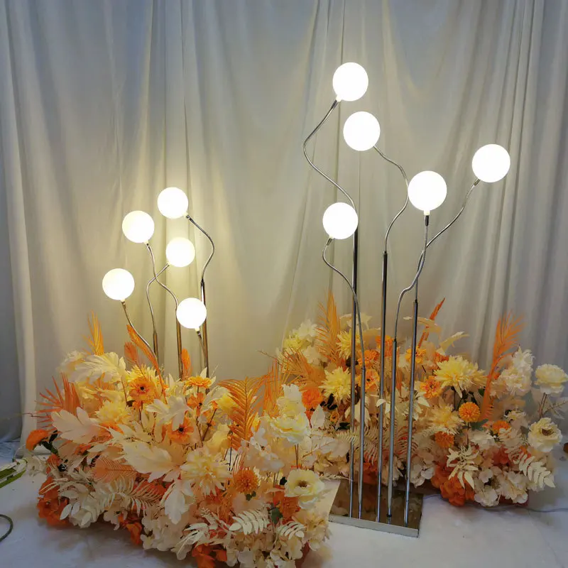 

Лампа с пятью головками, светоизлучающая дорога, направляющая может гнуться при желании, направляющая дороги, украшение для свадьбы