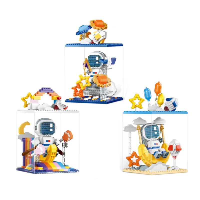 

Космос исследование галактика Тур кирпичная качели гребли Рыбалка для звезд микро алмазный блок астронавт фигурки нанокирпич игрушки для ...