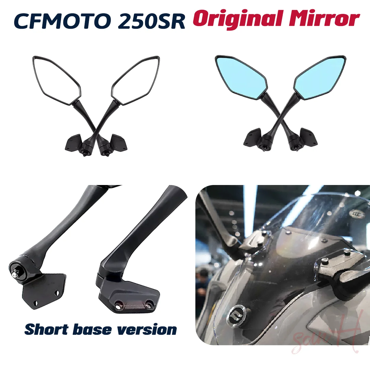 Аксессуары для CFMOTO 250SR 300SR SR250 зеркальное мотоциклетное зеркало