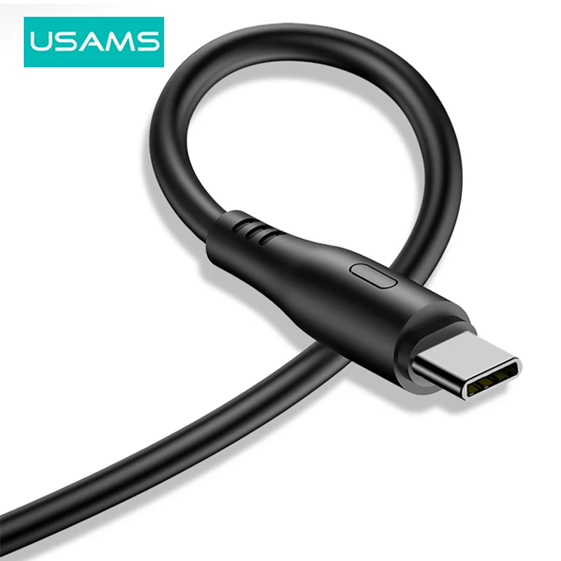 USAMS 2A USB Type C Cable Fast Charging USB C Data Cable Micro USB Cable for Huawei Xiaomi iPhone 13 12 11 Pro Max