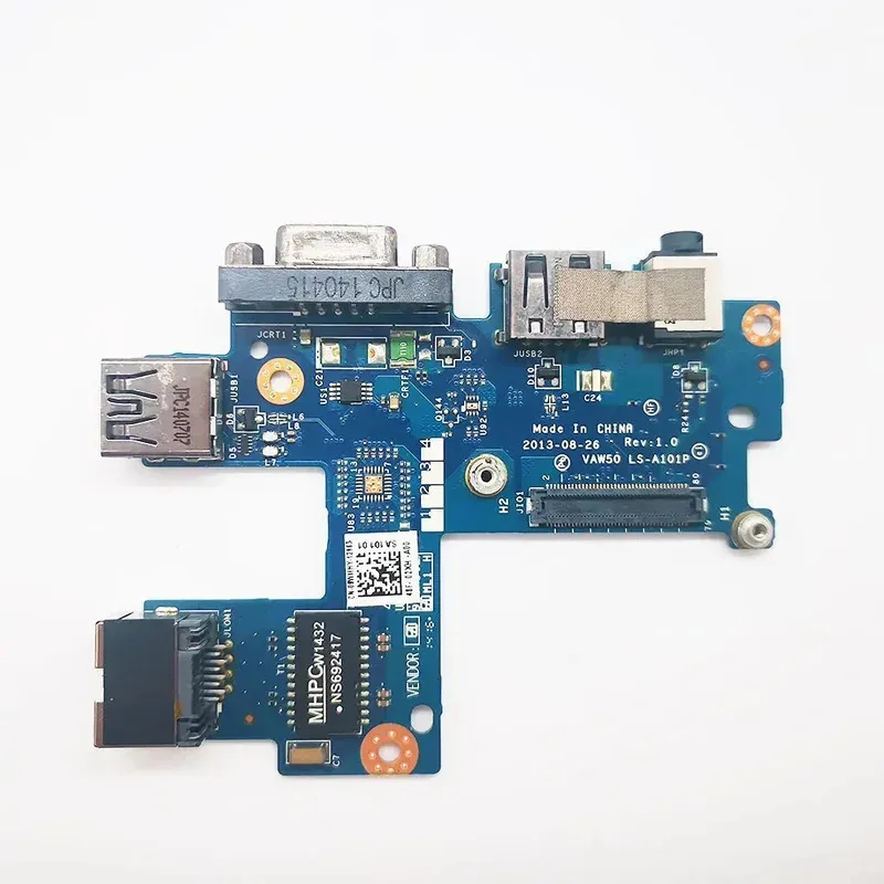 Фото Аудиоинтерфейсная плата для ноутбука с USB, VGA, сетевым разъемом RJ45 LAN для Dell Latitude E5540 VAW50 LS-A101P 09WMHY HN №2