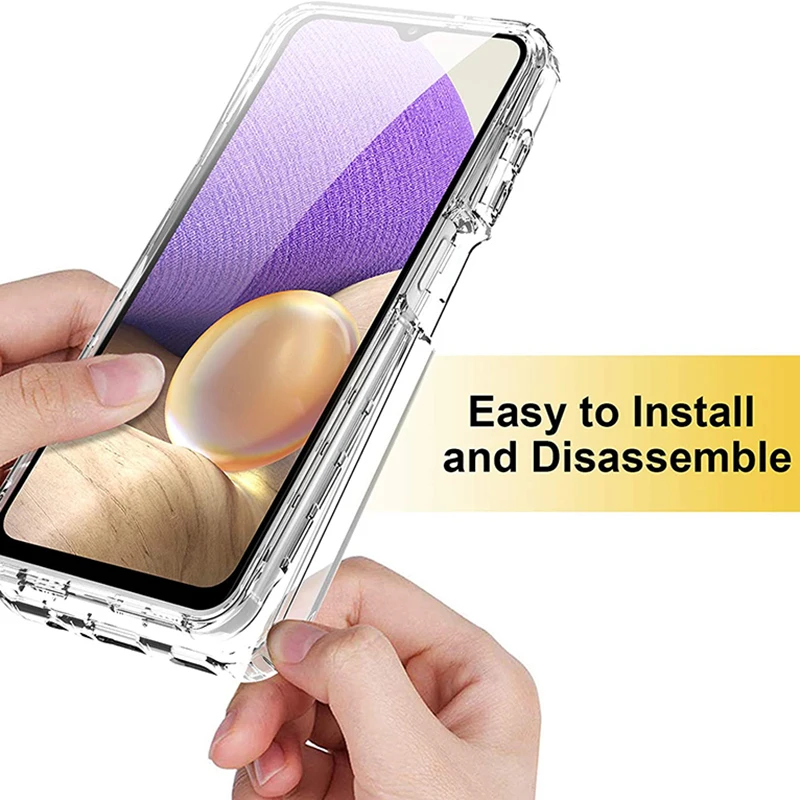 Чехол для Samsung Galaxy A12/A32/A22/A52/A53/A73/A52s/A33/S21/S22 двухсторонний силиконовый прозрачный