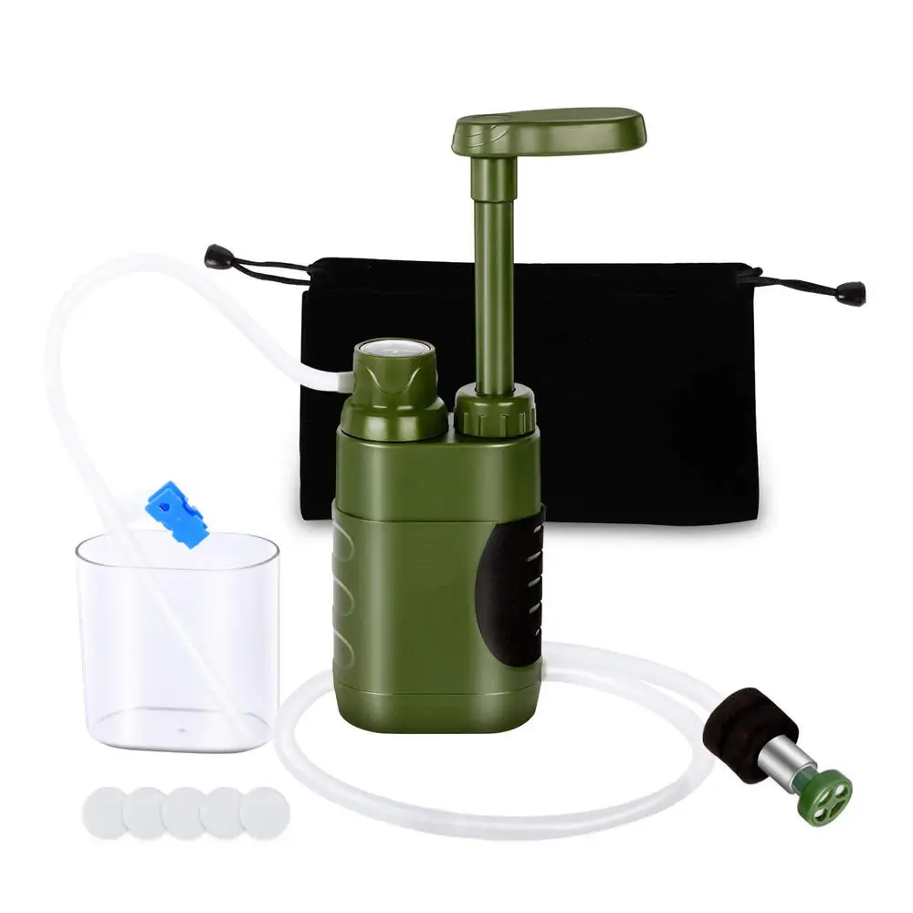 

Outdoor Water Filter Straw Water Filtration System Water Purifier for Family Preparedness Camping Equipment Hiking Emergency