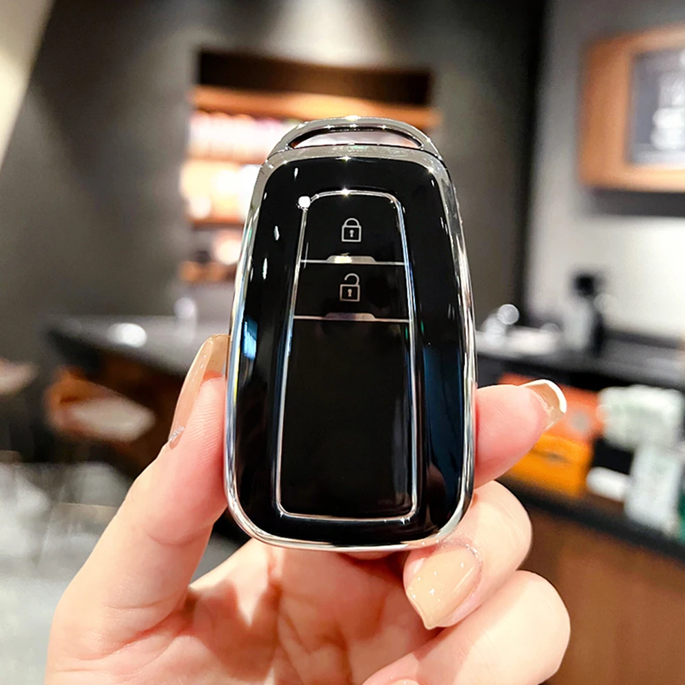 

Fashion TPU Car Remote Key Case Cover Shell Fob For Toyota C-HR CHR Prius RAV 4 Camry Corolla 2017 2018 2020 2021 Accessories